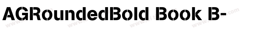 AGRoundedBold Book B字体转换 AGRoundedBold Book B字体转换